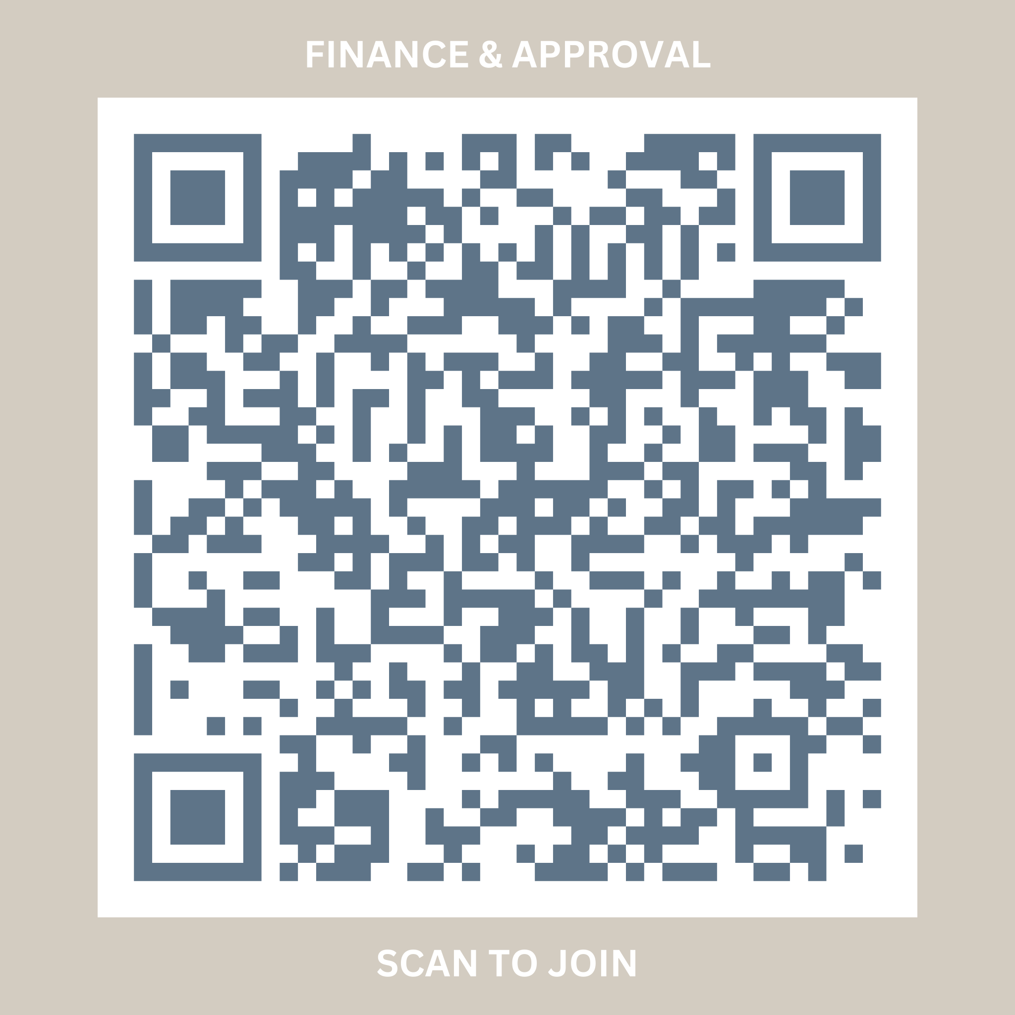 finance and approval qr